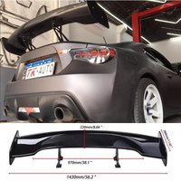 Spoiler for gt 86 toyota 86 Glossy black universal rear spoilers carbon Fiber Look subaru brz 2015-2023 wing car acesssories
