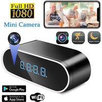 Wifi Mini Clock Camera Remote Viewing With Night Vision 1080P Surveillance Camera Remote Control Motion Detection For Household