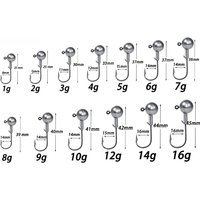 1g 1.5g 2g 2.5g 3.5g 5g 7g 10g 12g 20g jig head hook for fishing tackle ,rig soft worm hook crank lure bait hook