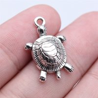 WYSIWYG 10pcs 24x16mm Sea Turtle Charms Pendants For DIY Jewelry Making Jewelry Findings Aniaml Charms