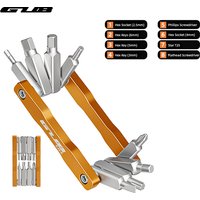 AliExpress GUB GJZ-8 Portable Folding Tool Bicycle Maintenance Multifunctional Combination Hexagonal Interior For Home Use With 8 Functions