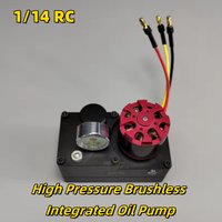 1/12 1/14 RC Metal Micro High Pressure Brushless Oil Pump with Hydraulic Tank for Truck Excavator Kabolite Huina Double E