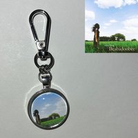beabadoobee “glue song” pendant keychain album cover themed Handmade