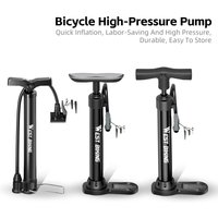 AliExpress West Biking WEST BIKING Bike Pump 120PSI Portable Labor-Saving Air Pump For Motorcycle Car E-Bike AV/FV Inflator MTB Road Bike Accessories