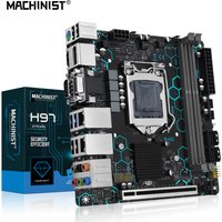 MACHINIST H97 STRONG Motherboard LGA1150 support Support Intel Core i7/i5/i3/E3 DDR3 Mini-ATX VGA/HDMI/DP/COM Dual LAN WIFI M.2