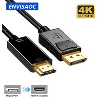 DP DisplayPort to HDMI-Compatible Adapter Connecto Converter 1.8m cable 2K 4K 1080P For desktop laptop PC TV monitor projector