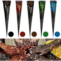 Temporary Semi Permanent Tattoo Juice Cream,Waterproof Body Painting Safe Non Irritating Henna Tattoo Paste Party Festival