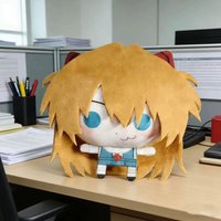 10CM Cute Key Chain Asuka Langley Soryu Plush Doll Cartoon Pendant Backpack Printed Stuffed Toys Gift