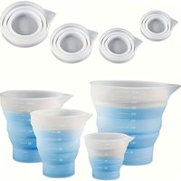 50-500ml Foldable Silicone Measuring Cup Multi-spec Portable Liquid Container Silicone Mixing Cup For DIY Epoxy Resin Jewelry H