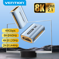 Vention 8K HDMI Extender 4K HDMI femelle à femelle connecteur 8K60Hz HDMI 2.1 adaptateur d'extension de coupleur pour PS4 HDTV Roku Stick PC