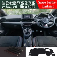 For 2020-2023 GR YARIS Leather Dashmat Dashboard Cover YARIS Dash Mat Sunshade Carpet Car Styling Auto Accessories