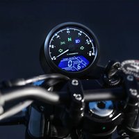 Digital Odometer Tachometer KMH/MPH LCD Speedometer Multi-function Oil Gauge Cluster Turn Signal Light for Kawasaki Cafe Racer
