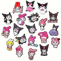 MESUCA 10/30pcs Sanrio Shoe Decorations Accessories Charms For Clogs Bogg Bag Bubble Slides Sandals, Gift Idea for Birthday