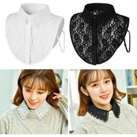 Removable Detachable Lace False Collar Lace Doll Fake Collar Ladies Shawl Wrap Clothes Accessory
