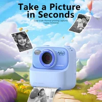 Kids Digital Camera 1080P Video Thermal Instant Print Camera With 32G For Girls Boys Age 3-12 Best Christmas Birthday Gifts