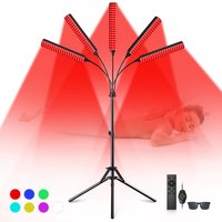 Red Light Therapy Lamp with Adjustable stand, 3in1 Chip 660& 850 nm NearInfrared Light Therapy Device for Face, Body, Pain, Skin