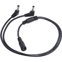 12V 1 Female 2 Male Way Y Splitter Cable 5.5x2.1mm Extend Power Cord For CCTV