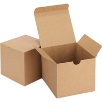 10pcs Square White Cardboard Gift Boxes with Lids,Small Paper Gift Boxes for Party, Wedding,Holidays, Birthdays, Shopping Bags