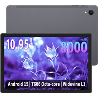 Android 15 Tablet 10.95 inch,12GB (6+6GB Expanded) RAM 128GB ROM Octa-Core Processor, Widevine L1, 2.4G/5G WiFi, 8000mAh Battery