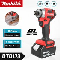 Makita DTD173 1800RPM 180Nm Cordless Impact Driver 180Nm Brushless Motor Electric Drill Wood Bolt T Mode For Makita Battery