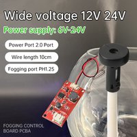 DC 6-24V Mini Humidifier DIY Kits Mist Maker and Driver Circuit Board Fogger Atomization Film Atomizer Sheet Mini Oscillating
