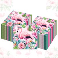 20/40/60/80pcs Hawaii Flamingo Disposable Napkins,Birthday Wedding Decoration Dinner Paper Decor Napkins For Party Supplies
