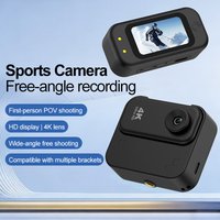 4K Thumb Camera Ultra-HD Action Camera Vlogging Image Stabilization First-Person View Cycling Chest-Mounted Camera