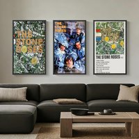 Band T-The Stone Roses Poster posters Self-adhesive Paper Print Home Living Room Bedroom Entrance Bar Cafe Art