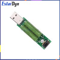 Adjustable USB Discharge Load Module 2A/1A with Switch, Dual LED Indicator for Battery Testing/Aging, Constant Current Tester