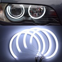 BIAŁY reflektor LED Halo Angel Demon Eyes Kit angel eyes light do BMW serii 3 E46 sedan touring wagon coupe compact 1998-2005