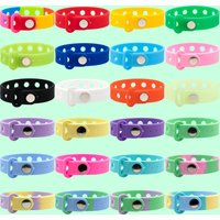 1PCS 24 Colors Silicone Bracelet Wristband 21cm Fit Shoe Buckle shoe charms Popular Rubber Wrist Strap Baby Kids Jewelry Pendant