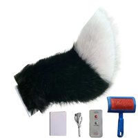 Motorcycle Plush Tail Remote Control Plush Prank Ornament Adjustable Swing Animal Tail For Scooter For Women Female Rider Anime