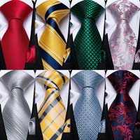 2023 Fashion Classic Striped Plaid Mens Tie Set 8cm Wedding Party Necktie Handkerchief Cufflinks Accessories Gift for Men