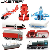 JASTER USB Stick motorcycle Pen Drive Car Flash Drives Racing Aircraft Rail Train Cartoon Truck Motor car 128GB 64GB 32GB 16GB