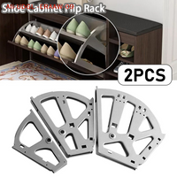 2PCS 3 Size Shoe Cabinet Hinges Steel Shoe Rack Shelf Flip Rack Hardware Frame Shoe Rack Hinges Durable
