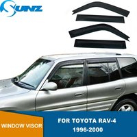 Window Visor For Toyota Rav4 Rav-4 1996 1997 1998 1999 2000 Tape-On Weathershields Sun Rain Guard Car Door Visor SUNZ