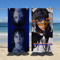 Popular Singer B-Billie E-Eilish-S Towel Sports Quick Dry Travel Camping Gear Sandproof Soft Light Large Beach Towel