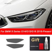 For BMW F30 F31 G20 F10 F11 G30 F40 F32 F22 F36 F07 F34 G32 G11 G15 Car Headlight Tint Smoked Black Protective Film TPU Stickers