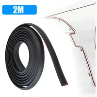 1/2/5M Car Edge Gap Seal Strip Rubber Fender Flare Arch Protector Strips Inclined T-Shaped Waterproof Dustproof Sealing Strip