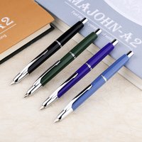 MAJOHN A2 Press Resin Fountain Pen Extra Fine Nib 04mm Ink Converter Smooth Writing Christmas Gift Lighter Than A1