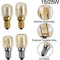1PC High Temperature Bulb 15W 25W E14 300 Degree Microwave Oven Light Bulbs Tungsten Filament Steamer Lamp Bulbs Salt Light Bulb