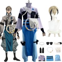 GACHIAKUTA Zanka Cosplay Costume GACHIAKUTA AKUTA Zanka Nijiku Top Pants Waist Bag Wig Suits Halloween Christmas Role Playing