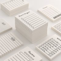 Mini Basic Memo Pad Portable 50 Sheets Paper Wish Check List To Do Note Office School A7430