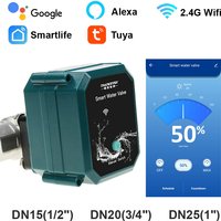 Tuya Wifi Valve Support Drinking Water SS304 1/2" 3/4" 1" Ball Valve Automation Controller with Alexa Google Assistant SmartLife
