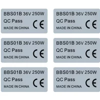 6pcs 36V 250W 48V 750W Stickers Electric Bicycle Sticker for Bafang BBS01B BBS02B BBHD Mid Drive Motor Ebike Accessries