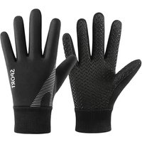 AliExpress NONE Children's Velvet Warm Gloves Outdoor Skiing Sports Non Slip Full Finger Gloves Inner Velvet Skin Friendly Elastic Wrist Gloves