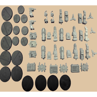 Resin Large Kit Expansion ITS Objecitves Pack, Unpainted, Assembly Required, (including Base)