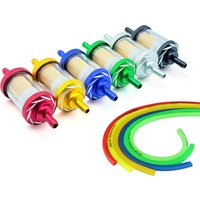 AliExpress NONE Modified Universal 6mm Inline Fuel Filter Aluminum Alloy Sheel Copper Core For Motorcycle Scooter ATV Dirt Pit Bike Motocross