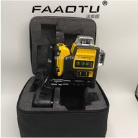 FAAOTU 089LG 12v 12 Line Laser Level Unit 3 Sides*360 Degree Vertical Self Levelling Green Professional Laser Level