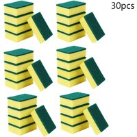 20/30pcs Dishwashing Sponge Kitchen Nano Emery Magic Clean Rub Pot Rust Focal Stains Sponge Removing Kit Cleaning Brush Sponges